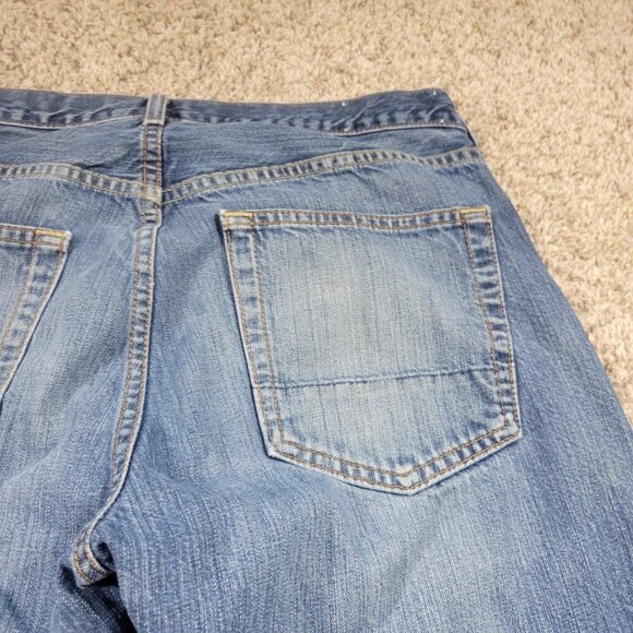 J Crew Jeans Mens 34x32 Straight Casual Dark Wash Denim - Picture 8 of 9